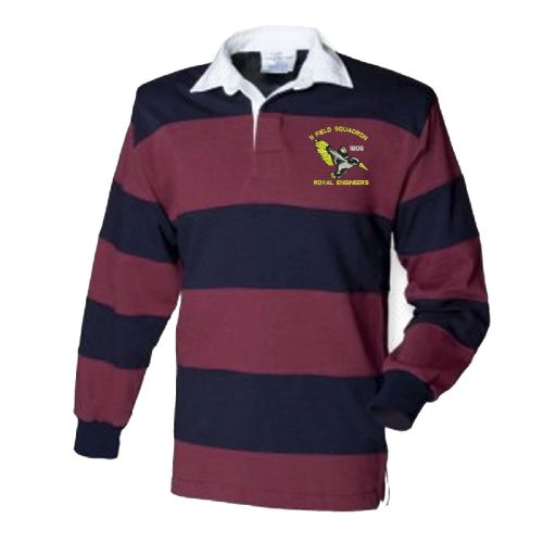 11 Fld Sqn Embroidered Two Tone Rugby Shirt